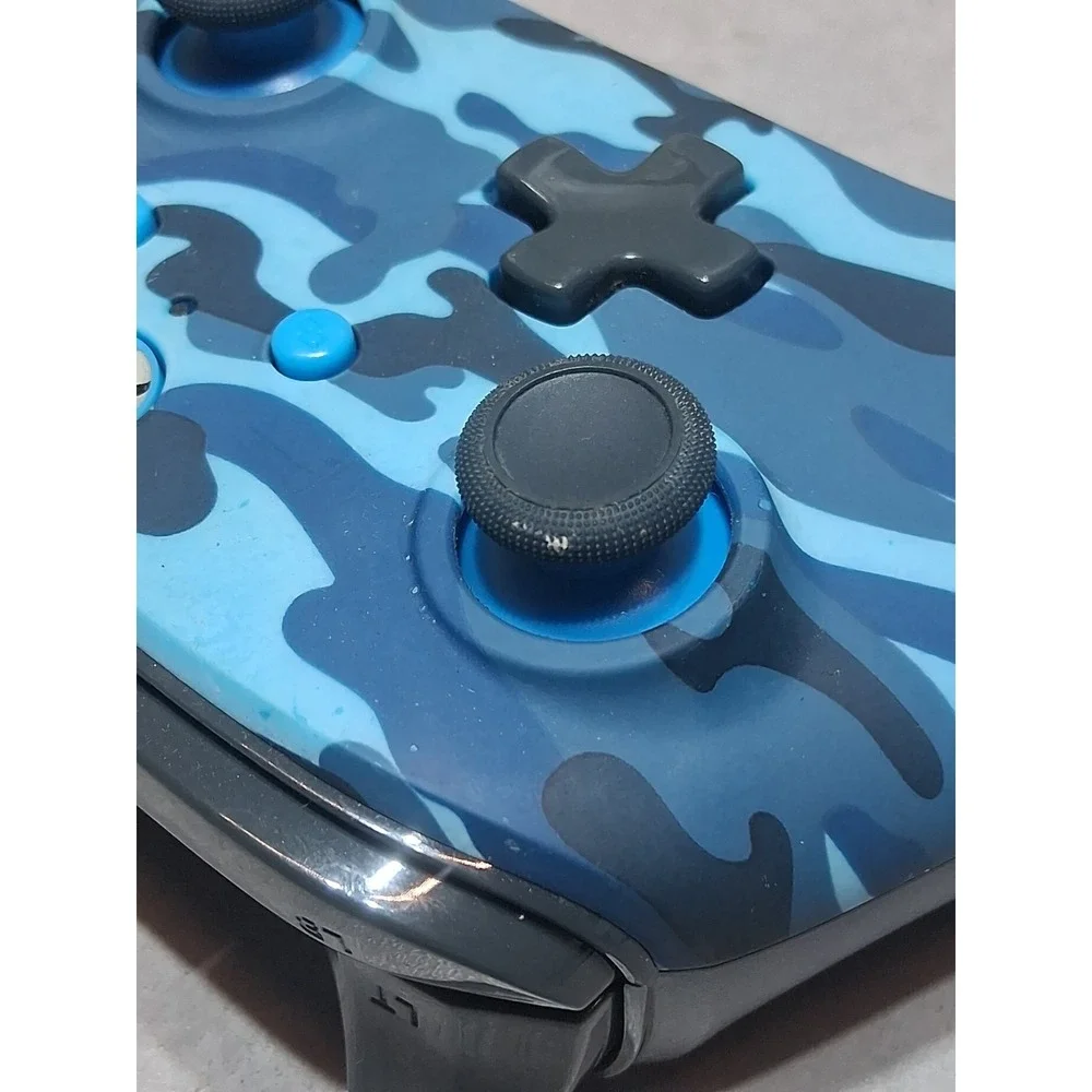 PowerA Wireless Controller Blue Black Camouflage for Microsoft Xbox One untested